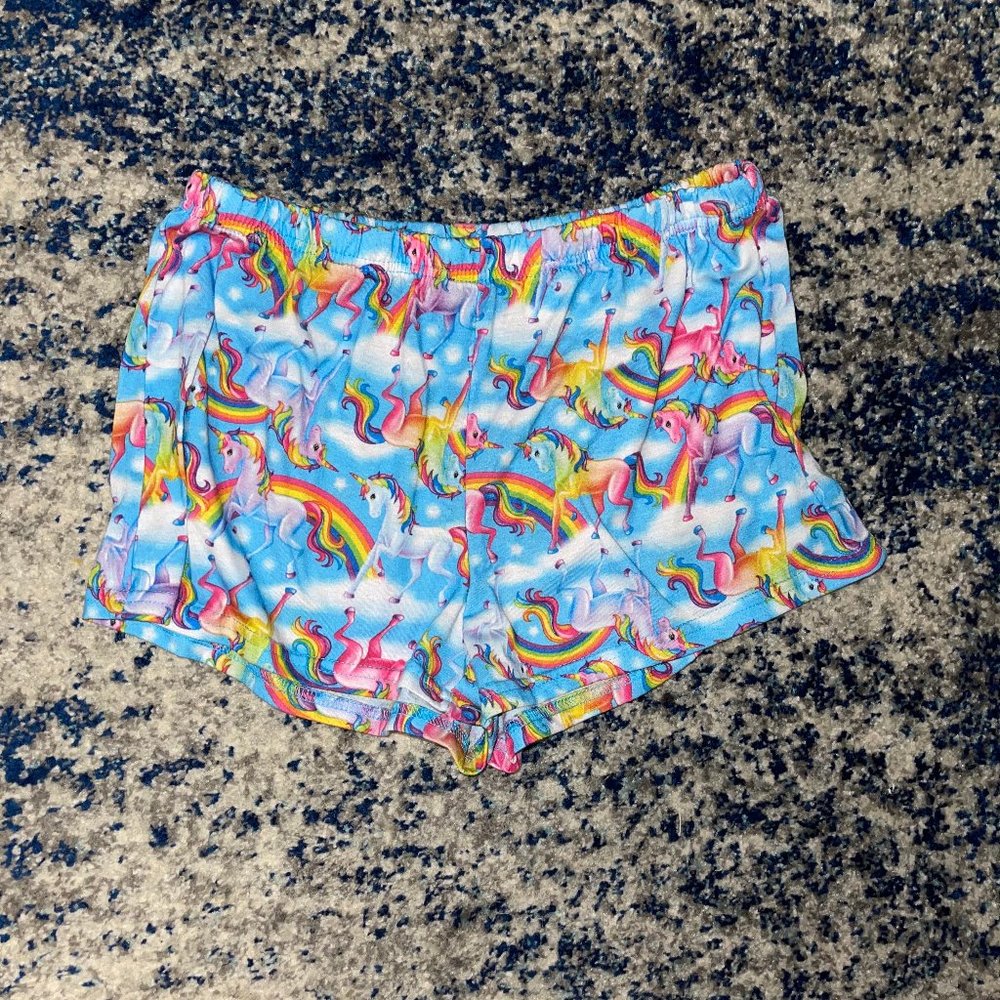 Lisa Frank Unicorn Pajama Shorts